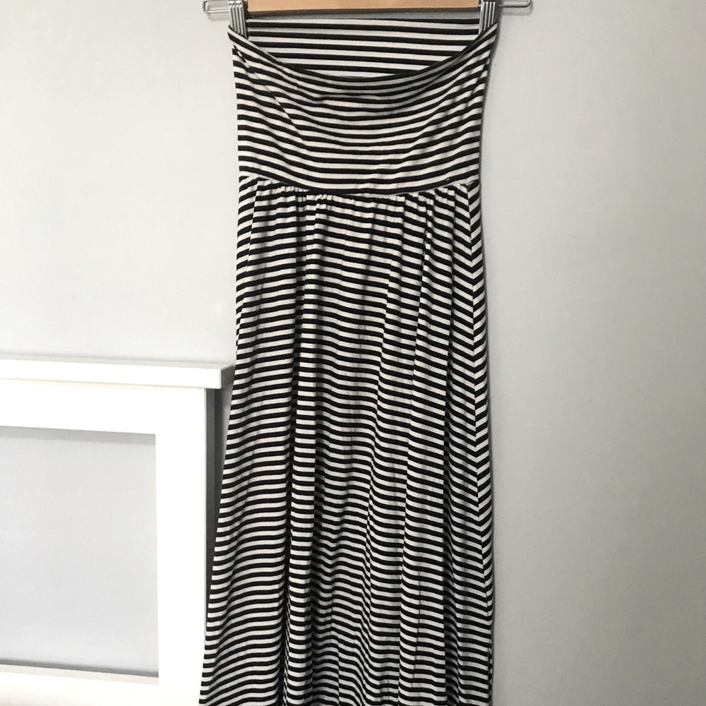 Long Striped Skirt